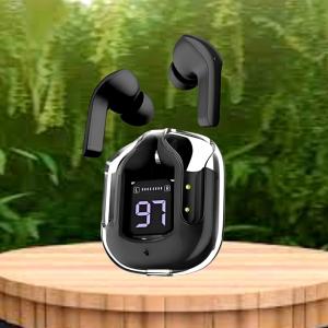 GUGGU Earbuds Max UltraPods Transparent Charging Case With LED Digital Display B533