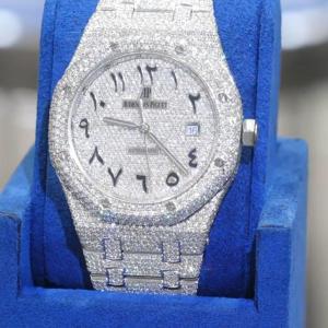 AP White Arabic VVS Moissanite Diamond Watch